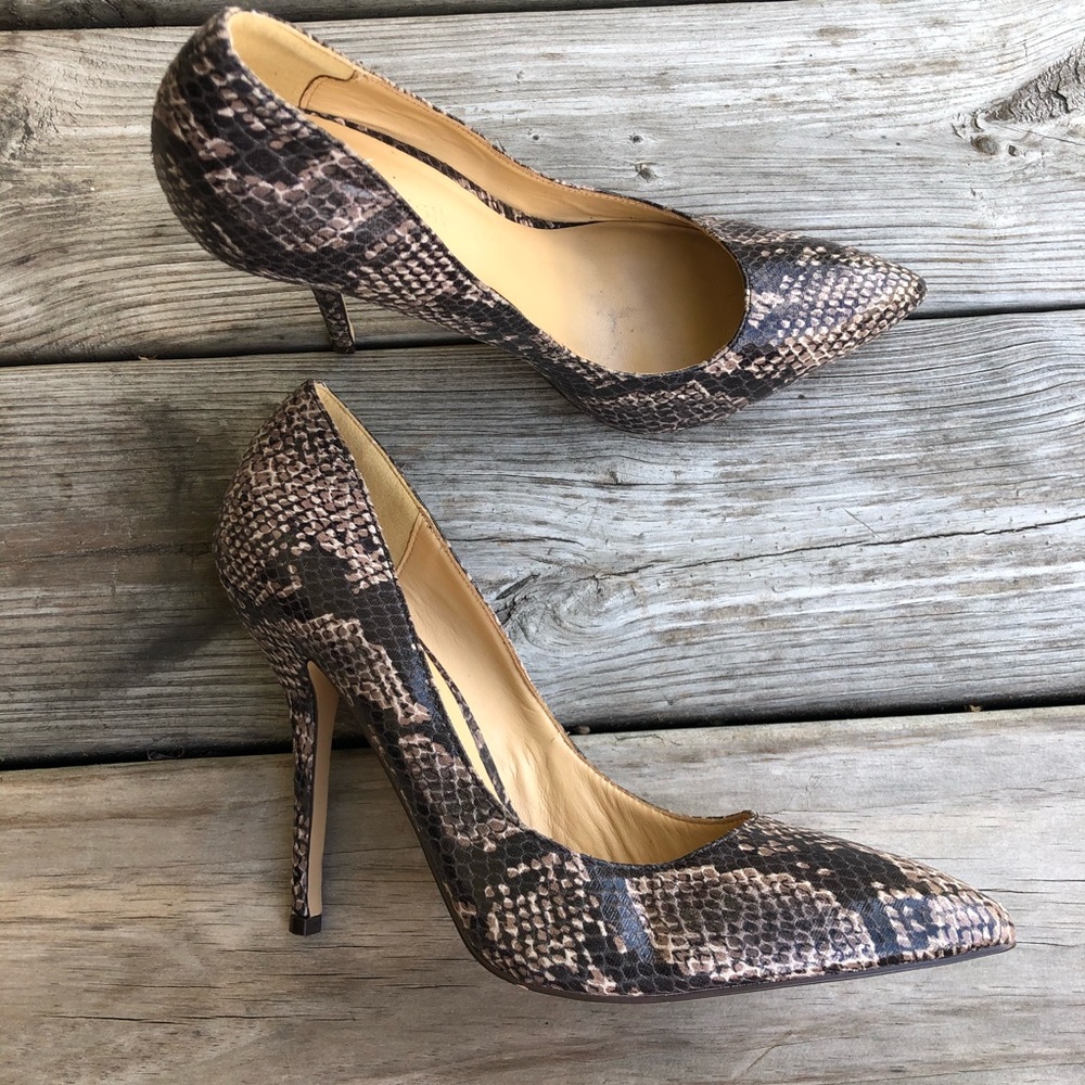 Joe Fresh Snakeskin Heels